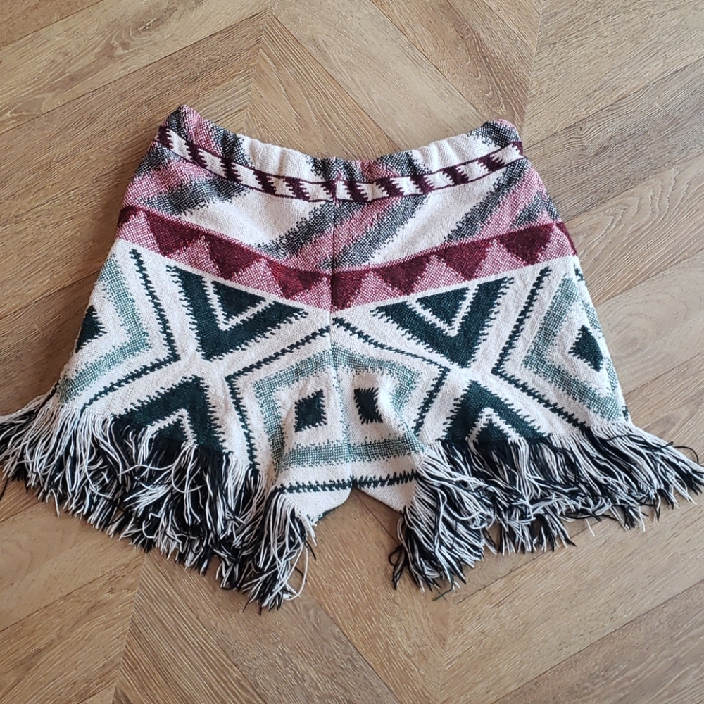 Tapestry blanket shorts, women's Sz Large